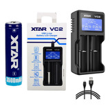 Kit Xtar Cargador Vc2 Y 1 Bateria 18650 3500mah