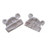 Gorros Para Bebés Prematuros Uci Con Orejas * Set X 2 Unidad