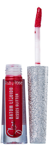 Ruby Rose Shine Kisses Glitter 369 - Batom Líquido 2,1ml