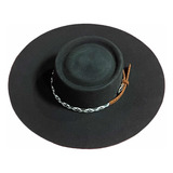 Sombrero De Huaso - Negro - Ribete Carpincho Chamantado