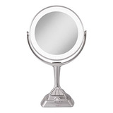 Zadro Led Light Dimmable Dualsided Vanity Mirror Satin Nicke