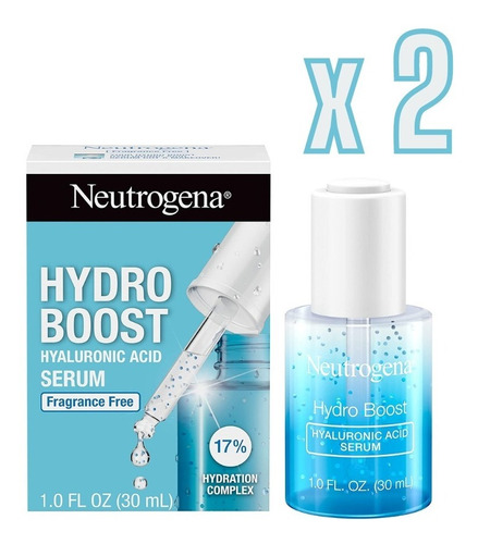 Serum De Ácido Hialurónico Neutrogena Hydro Boost 2pzs