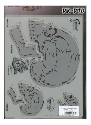 Stencil Plantilla Artool Para Aerografo Profile Fh Sk 23