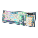 Teclado Mecánico Español Rk Royal Kludge S98 Sky Blue