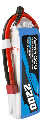 Gens Ace 3s Lipo Bateria 11.1v 2200mah 60c Lipo Bateria Con