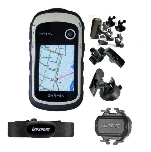 Gps  Etrex 32x Kit Bici Soportes + Banda Pecho + Cadencia