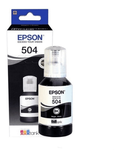 Tinta Original  Epson Black T504 L6161 L4150 L4160 L6191 