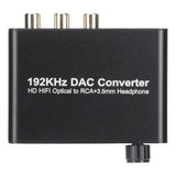 Convertidor Digital De 5.1 Canales De Fibra Dac De 192 Khz P