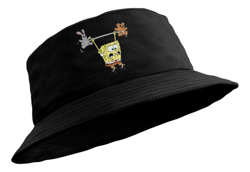 Gorro Bucket Bob Esponja Gym Pesas Peluches