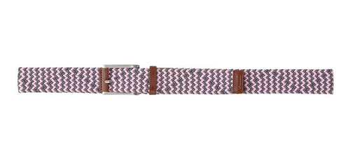 Puma Golf 2021 Pars & Stripes Weave Belt (hombres, Blanco Br