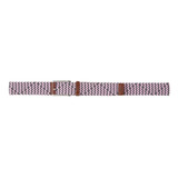 Puma Golf 2021 Pars & Stripes Weave Belt (hombres, Blanco Br