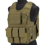 Chaleco Molle P/ 3 Mags Bolsillo Velcro Cordura 1000 Denier 