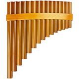 15 Tubos Flauta De Pan Marron Tecla G Instrumento Musical T