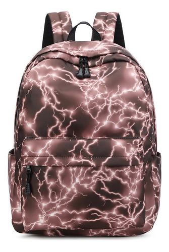 Mochila Escolar Con Estampado De Nailon Blue Lightning