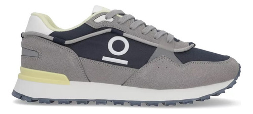 Tenis Urbano Hombre Capa De Ozono 613201 Casual Gris Marino