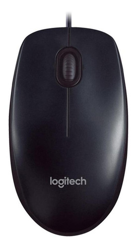 Mouse Con Cable Logitech  M90 Negro Acuario