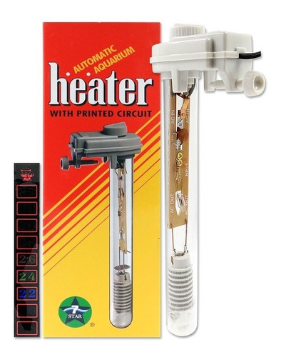 5un Termostato Aquecedor Heater 100w + Termômetro Aquário