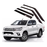 Deflector Ventanilla Toyota Hilux 2016 2019 X4 Unidades Oriyinall Adhesivo