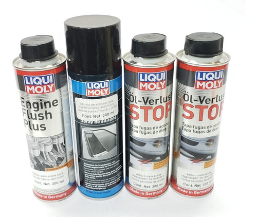 Kit Liqui Moly Engine Flush + Silicon Spray + 2pz Ol Verlust