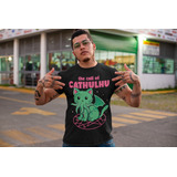 Camiseta Gatos Call Of The Cathulhu Humor