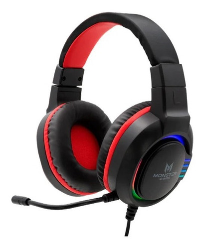 Audífonos Gamer Monster Fire Rgb Over-ear Fj