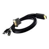 Cable Hdmi A Vga Conector Adaptador Hd M / M For Proyector