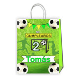 Bolsas Dulces Cumpleaños Personalizadas Futbol Balon X10