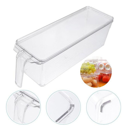 Organizador Nevera Cocina Set 3 Contenedores Con Tapa