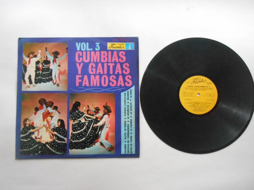 Lp Vinilo Cumbias Y Gaitas Famosas Vol3 Edicion Ecuador 1975