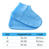 Paquete De 2-6 Cubiertas De Zapatos De Silicona Impermeables