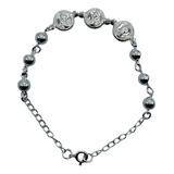 Pulsera Mujer Plata Fina Italiana 925 - Modelo San Benito