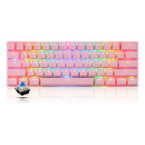 Motospeed Ck62 61 Teclas Rgb Teclado Mecánico Usb Cableado B