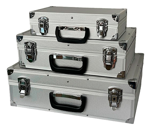 Maletin Caja De Herramientas Set X 3 Aluminio Reforzados S.