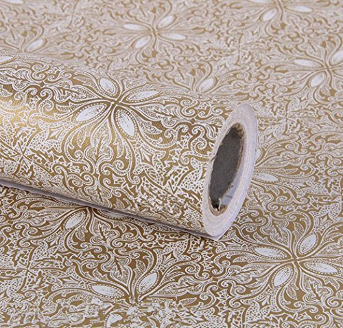 Papel Adhesivo Floral Vintage, Revestimiento De Vinilo Para 