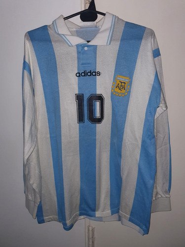 Camiseta Seleccion Argentina 1994 adidas Maradona Manga Larg