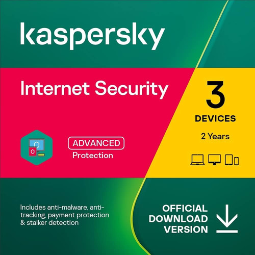 Kaspersky Internet Security  3 Pc 2 Anos Envio Imediato