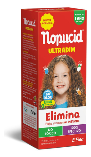 Nopucid Locion Ultradim 65ml Loción Elimina Piojos Liendres