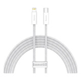 Cabo Reforçado Usb C - Lightning Para Apple iPhone - Baseus