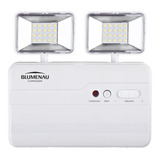 Kit9  Un Luminária Bloco Emergência Led 2200 Lumens 2 Faróis