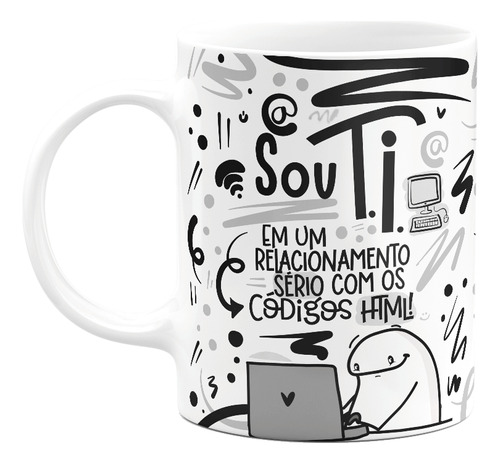 Caneca Flork Profissões - Sou Tecnologia Da Informação