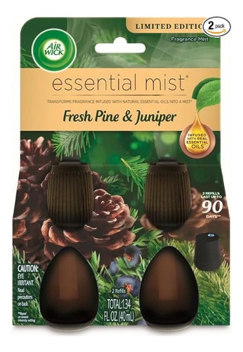 Repuesto Aromatizante Air Wick Essential Mist Fresh Pine 