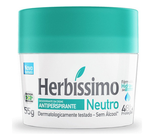 Desodorante Em Creme Herbíssimo Antiperspirante 55g