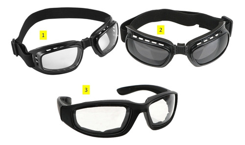 Gafas Seguridad Protección Ciclismo Moto Antipolvo Plegables