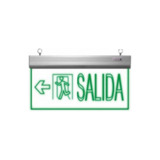 Señalética De Emergencia Led 3w Salida Izquierda Verde 220v