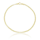 Pulseira Portuguesa Feminina Ouro 18k 750 Moderna