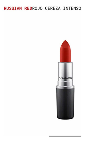 Matte Lipstick Color Russian Red 3 Gramos Mac Cosmetics