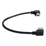 Cable De Impresora Para Escáner De 20 Cm, Usb, Doblado A La