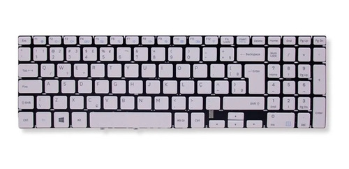 Teclado Notebook Samsung Np350xaa Np350xbe Branco Br Abnt2