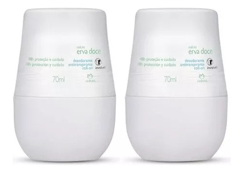 Kit Roll-ons Erva Doce Natura 2 Unidades 70ml Cada 