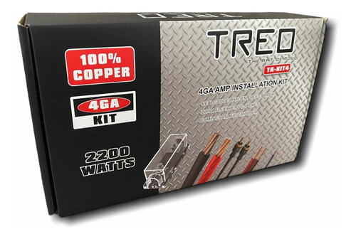 Kit De Instalación Treo Calibre 4 100% Cobre Tr-kit4 2200w